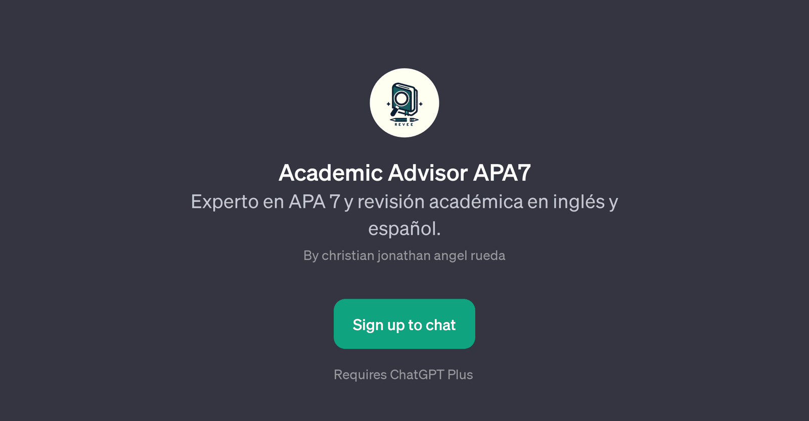 Academic Advisor APA7