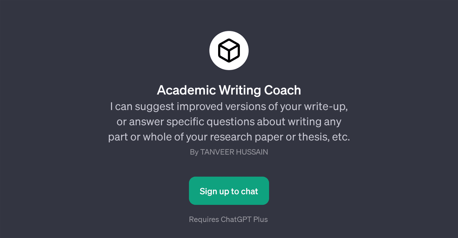 Academic Writing Coach