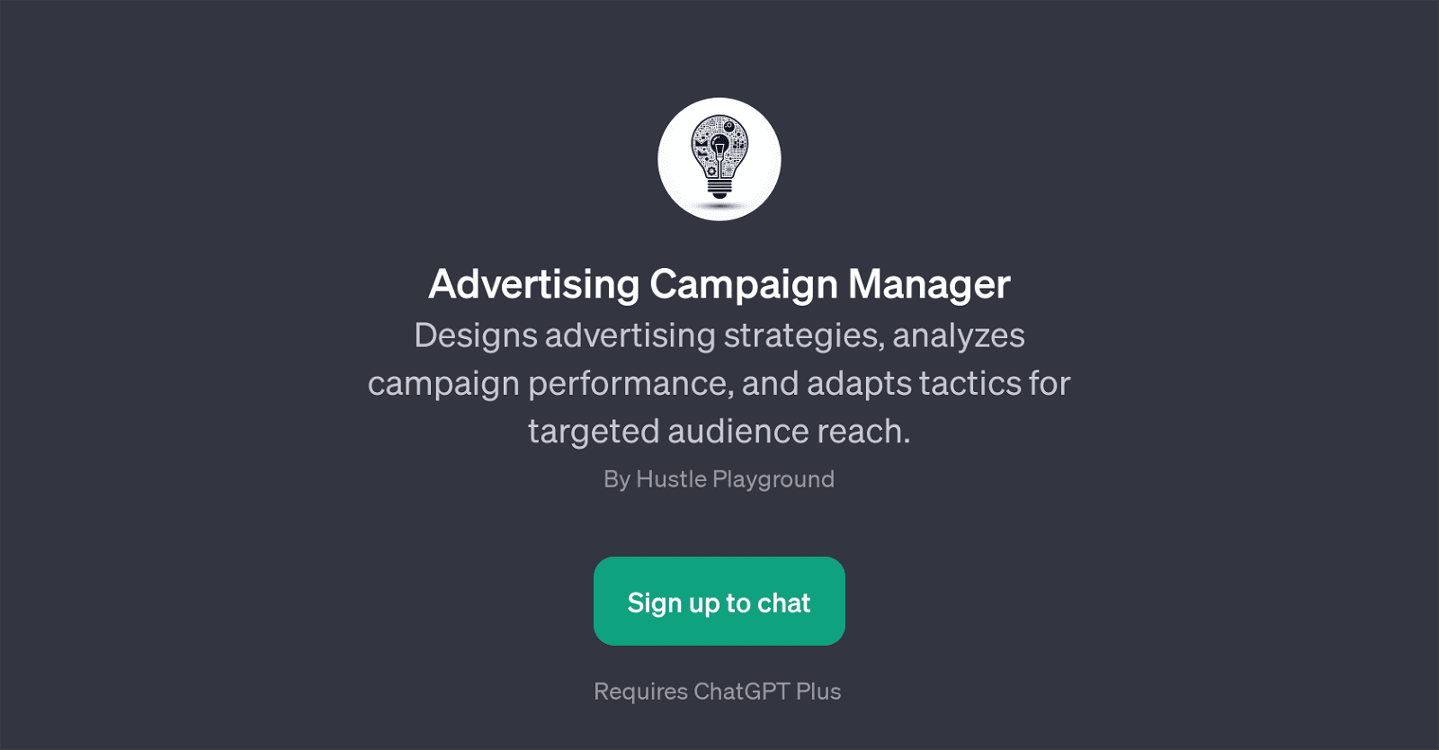 Advertising Campaign Manager GPT