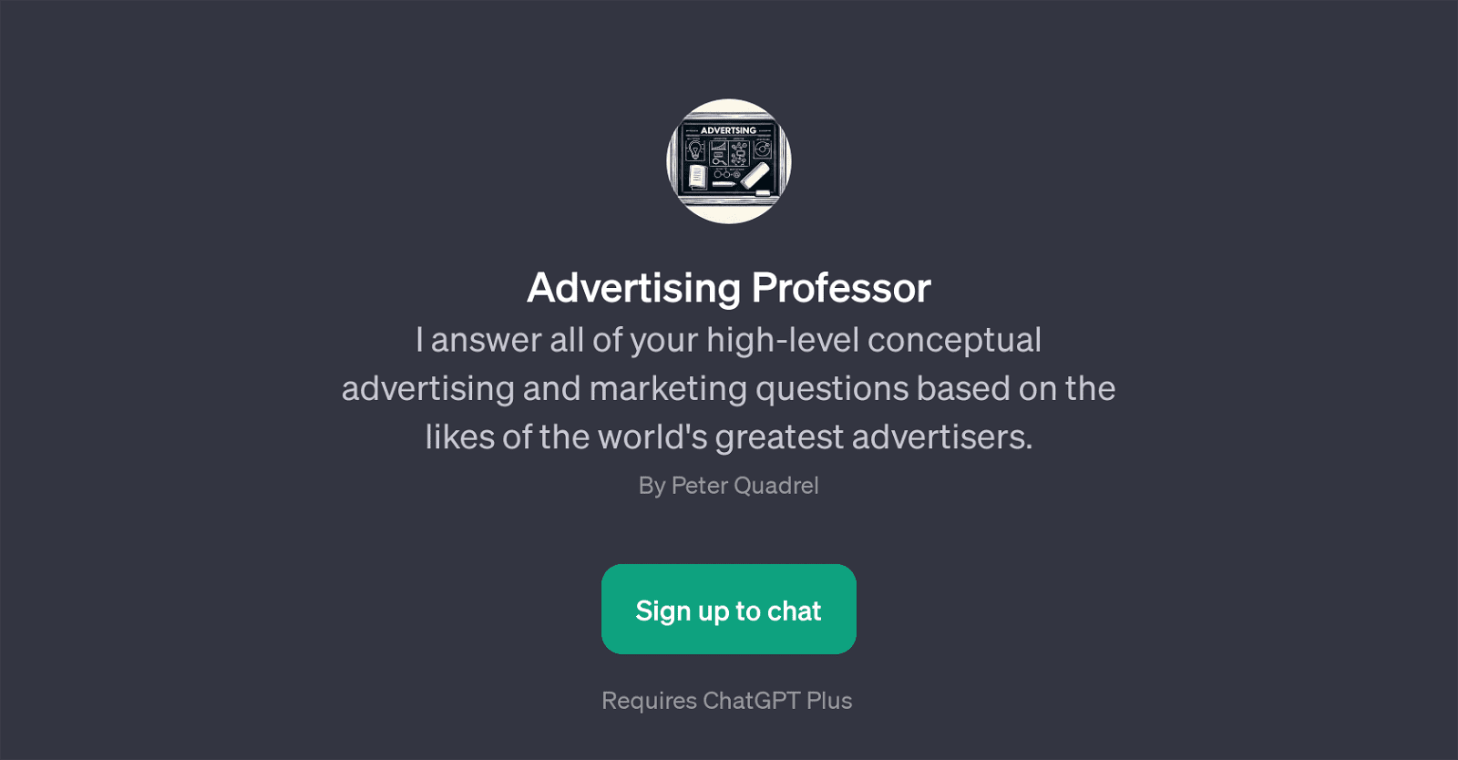 Advertising Professor