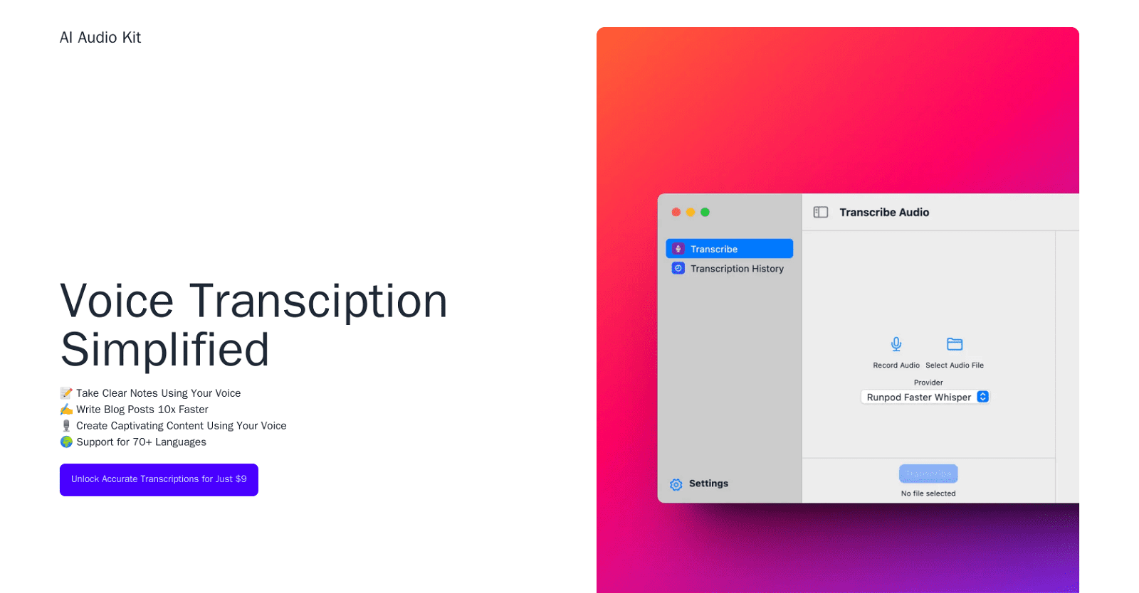 AI Audio Kit