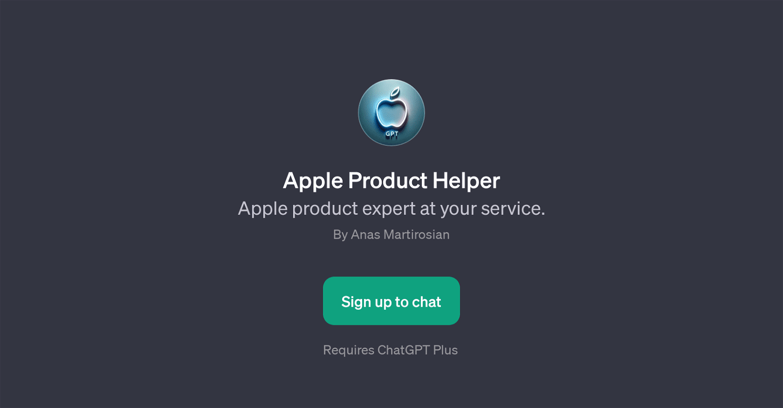 Apple Product Helper