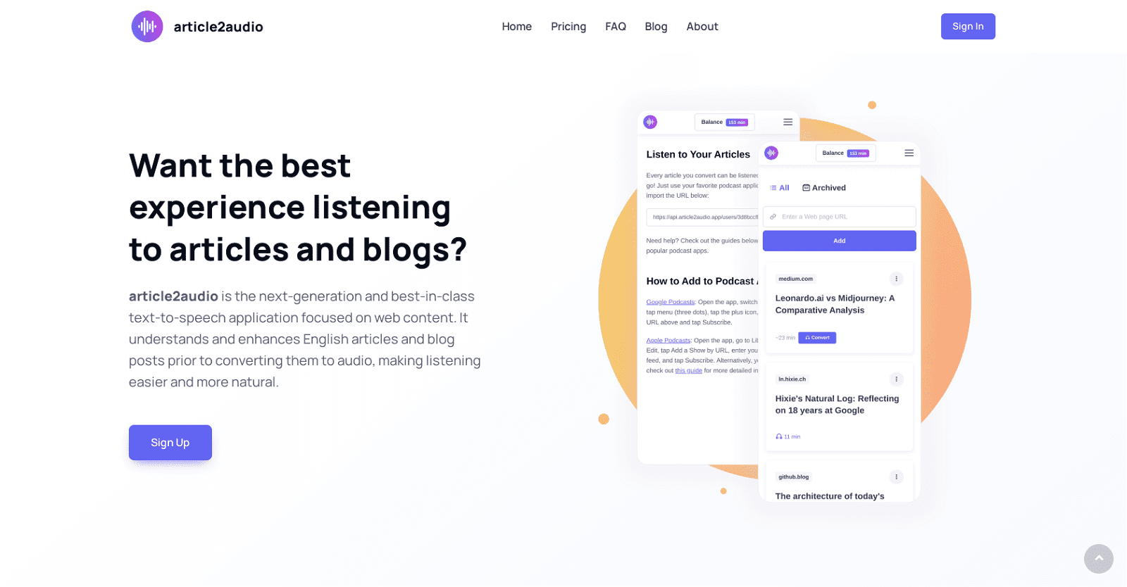 Article2audio