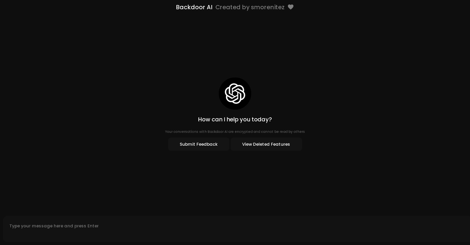 Backdoor AI