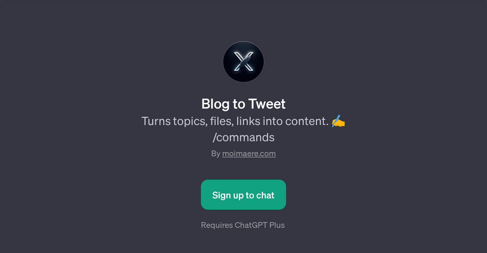 Blog to Tweet