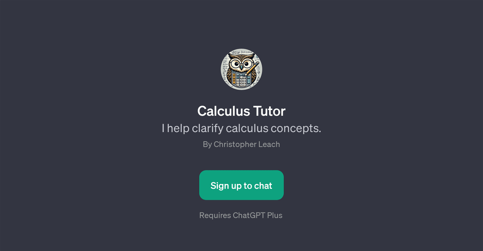 Calculus Tutor
