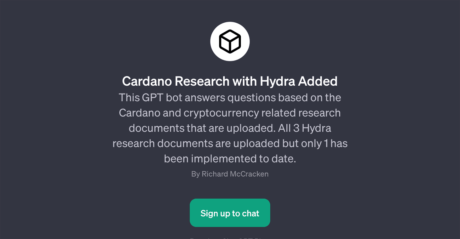 Cardano Research with Hydra Added