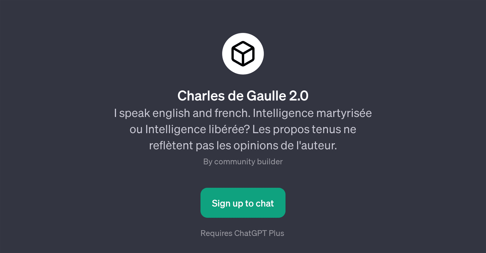 Charles de Gaulle 2.0
