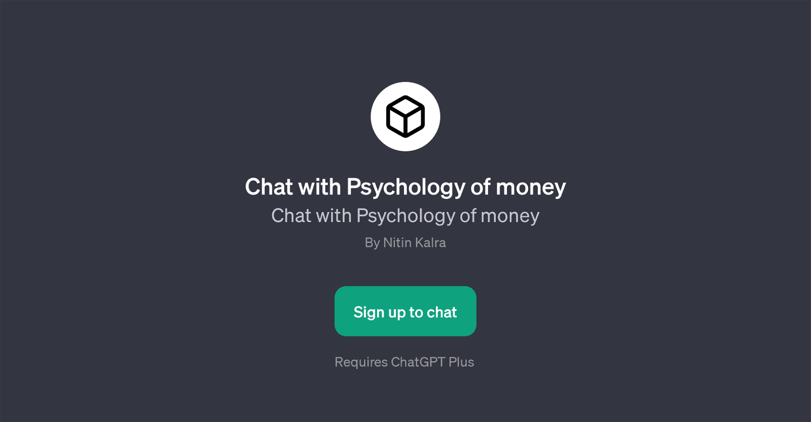 Chat with Psychology of Money