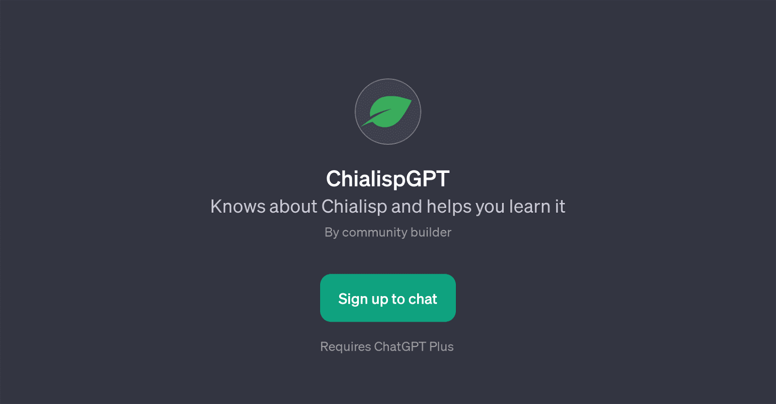 ChialispGPT