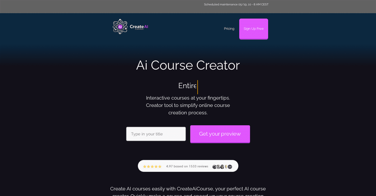 CreateAiCourse