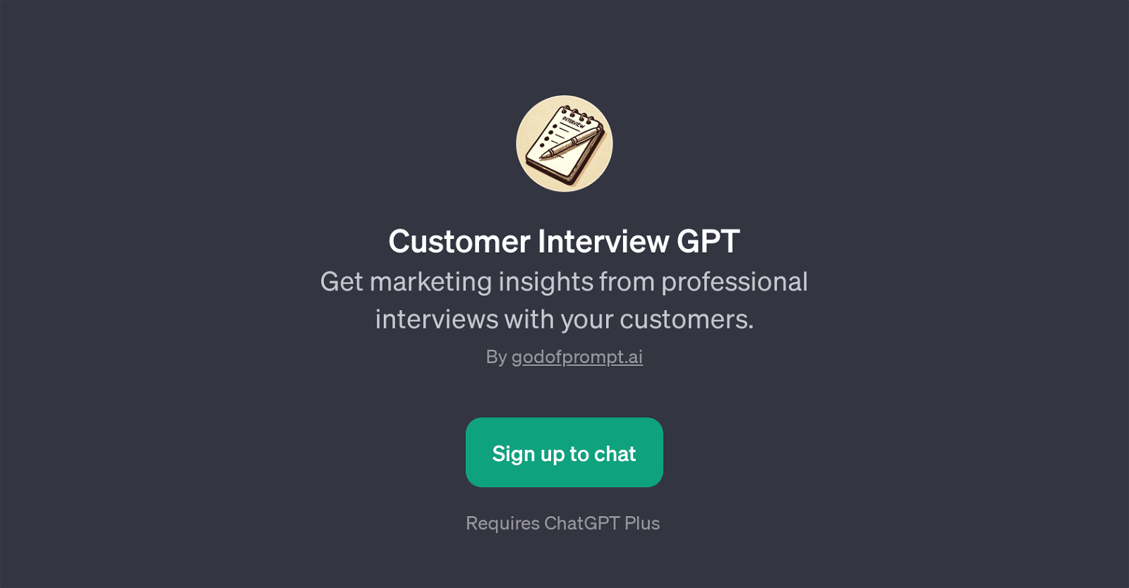 Customer Interview GPT