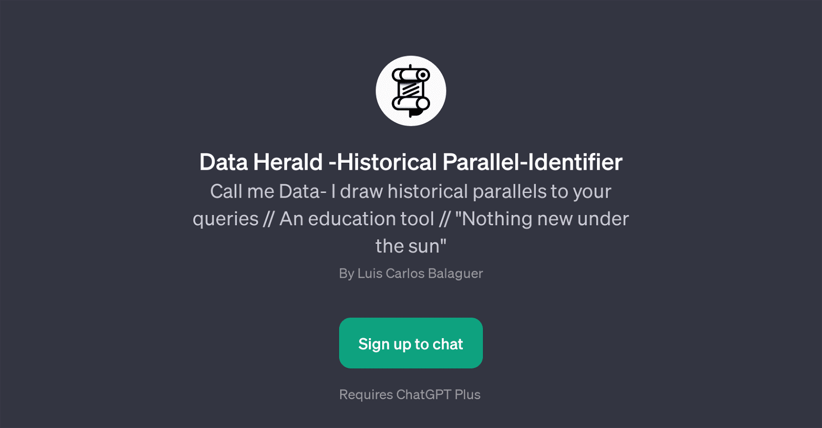Data Herald - Historical Parallel-Identifier