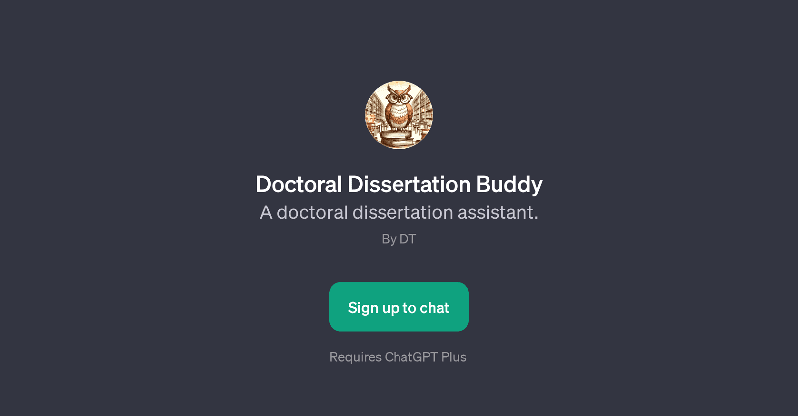 Doctoral Dissertation Buddy