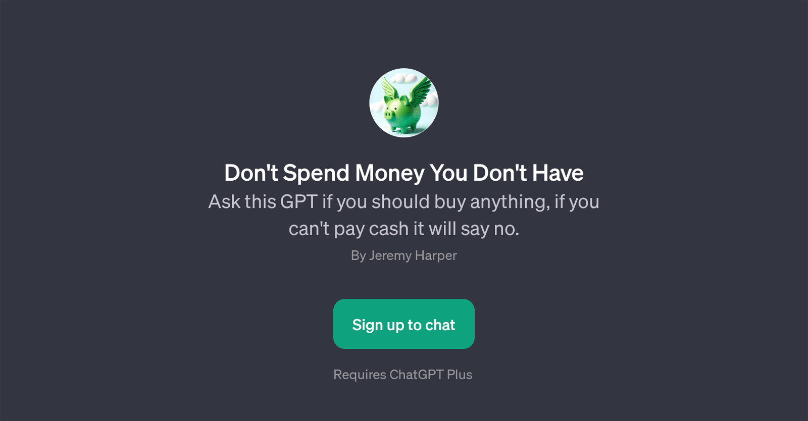 Don't Spend Money You Don't Have