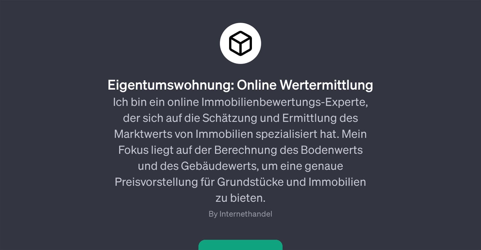 Eigentumswohnung: Online Wertermittlung