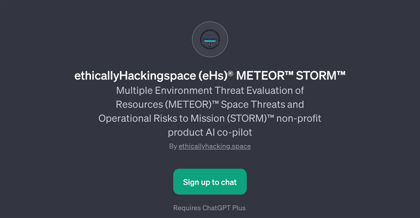 ethicallyHackingspace (eHs) METEOR STORM