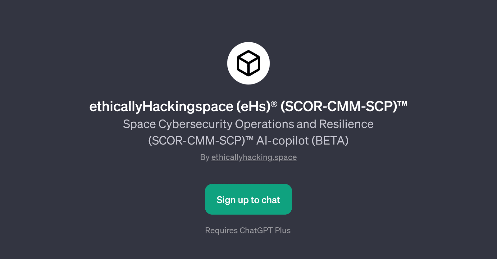 ethicallyHackingspace (eHs) (SCOR-CMM-SCP)