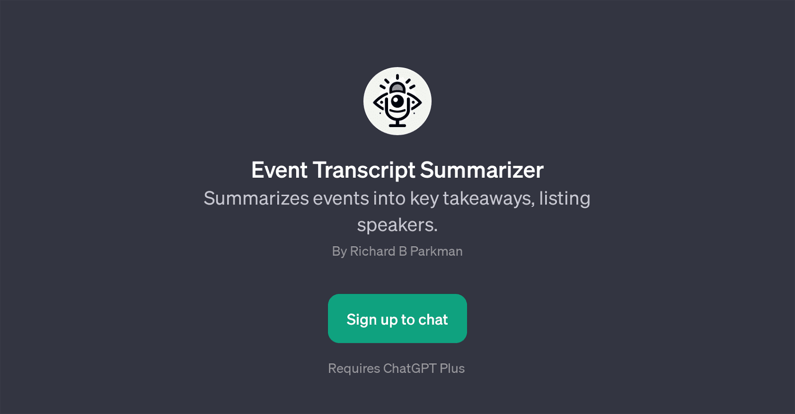 Event Transcript Summarizer