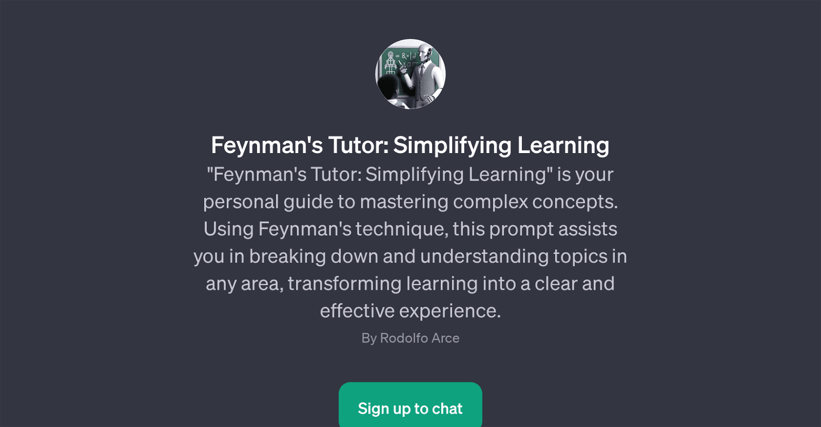 Feynman's Tutor: Simplifying Learning