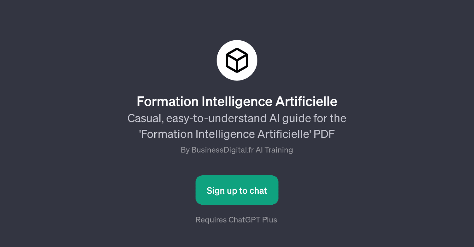 Formation Intelligence Artificielle