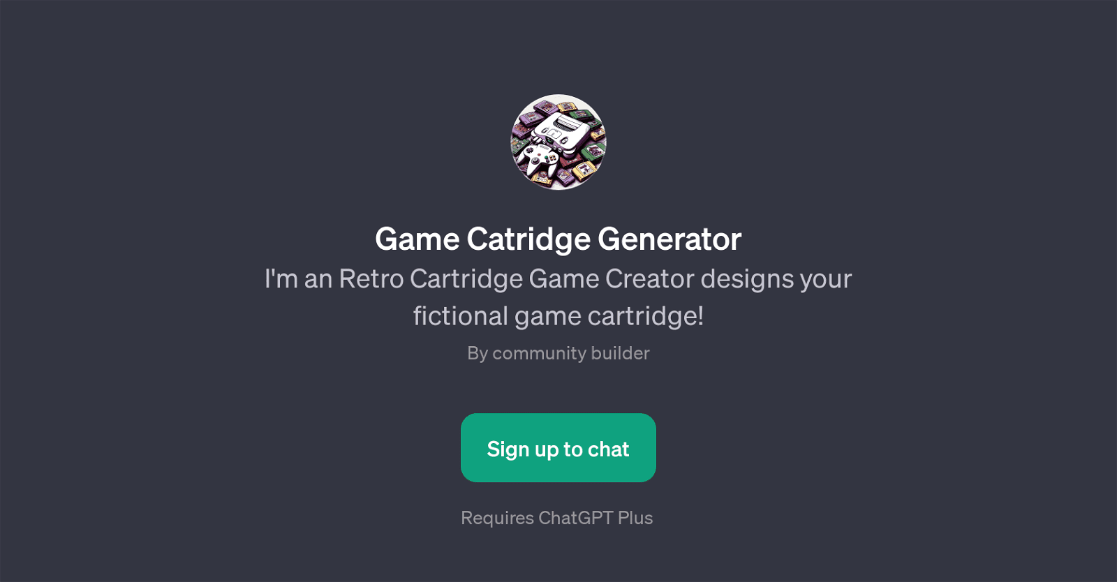 Game Cartridge Generator