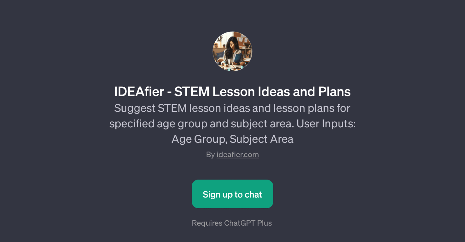 IDEAfier-Suggest STEM lesson ideas