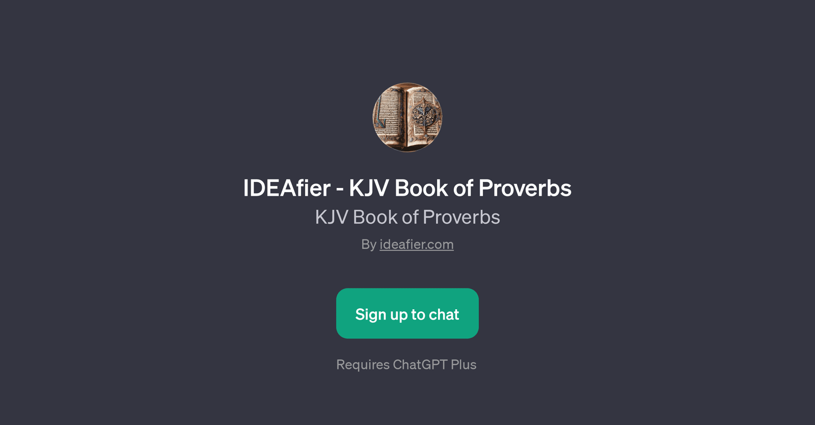IDEAfier - KJV Book of Proverbs