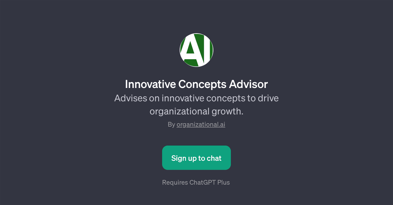 Innovative Concepts Advisor