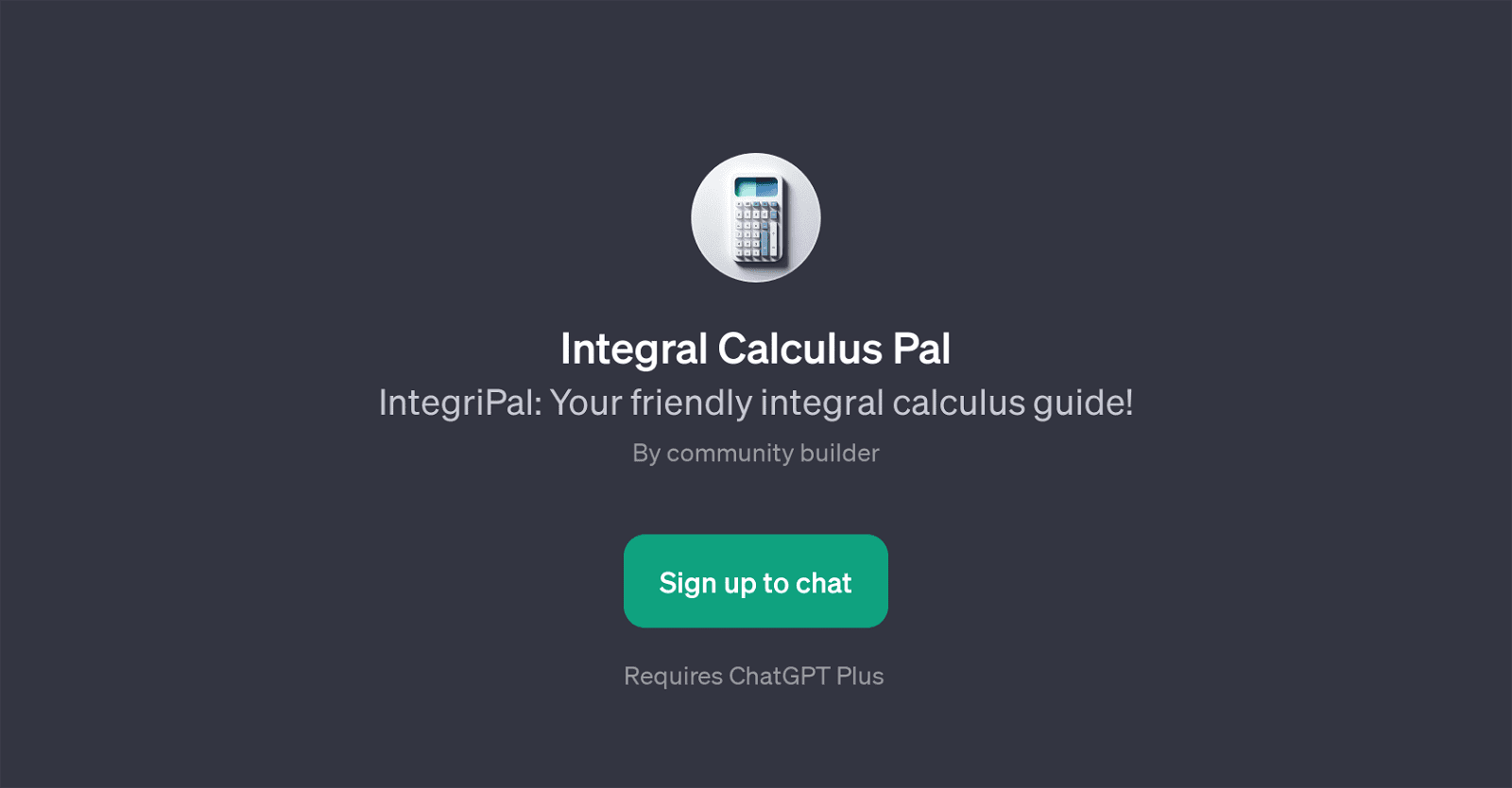 Integral Calculus Pal