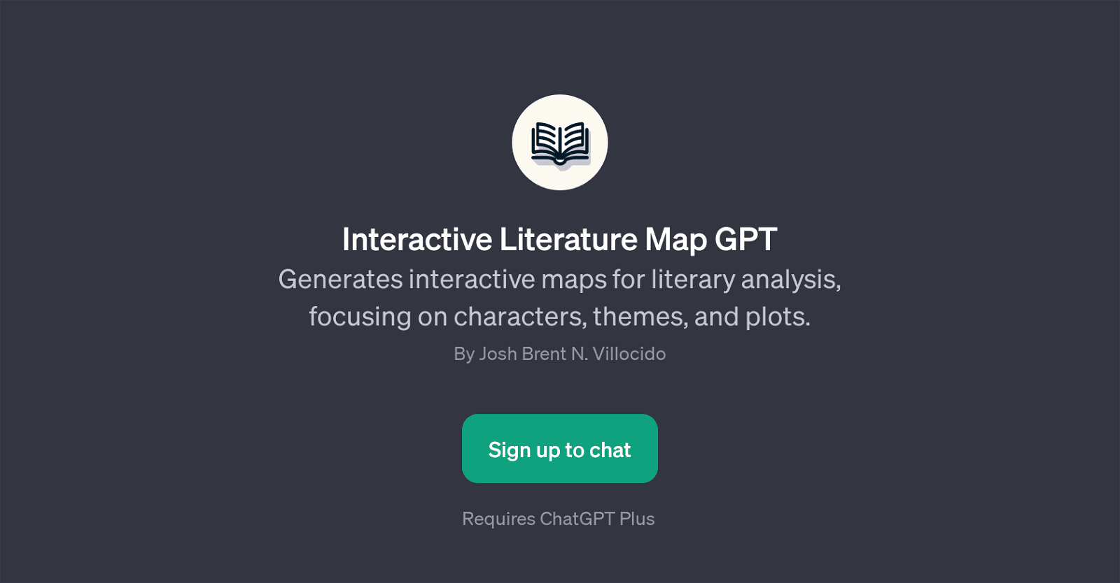 Interactive Literature Map GPT