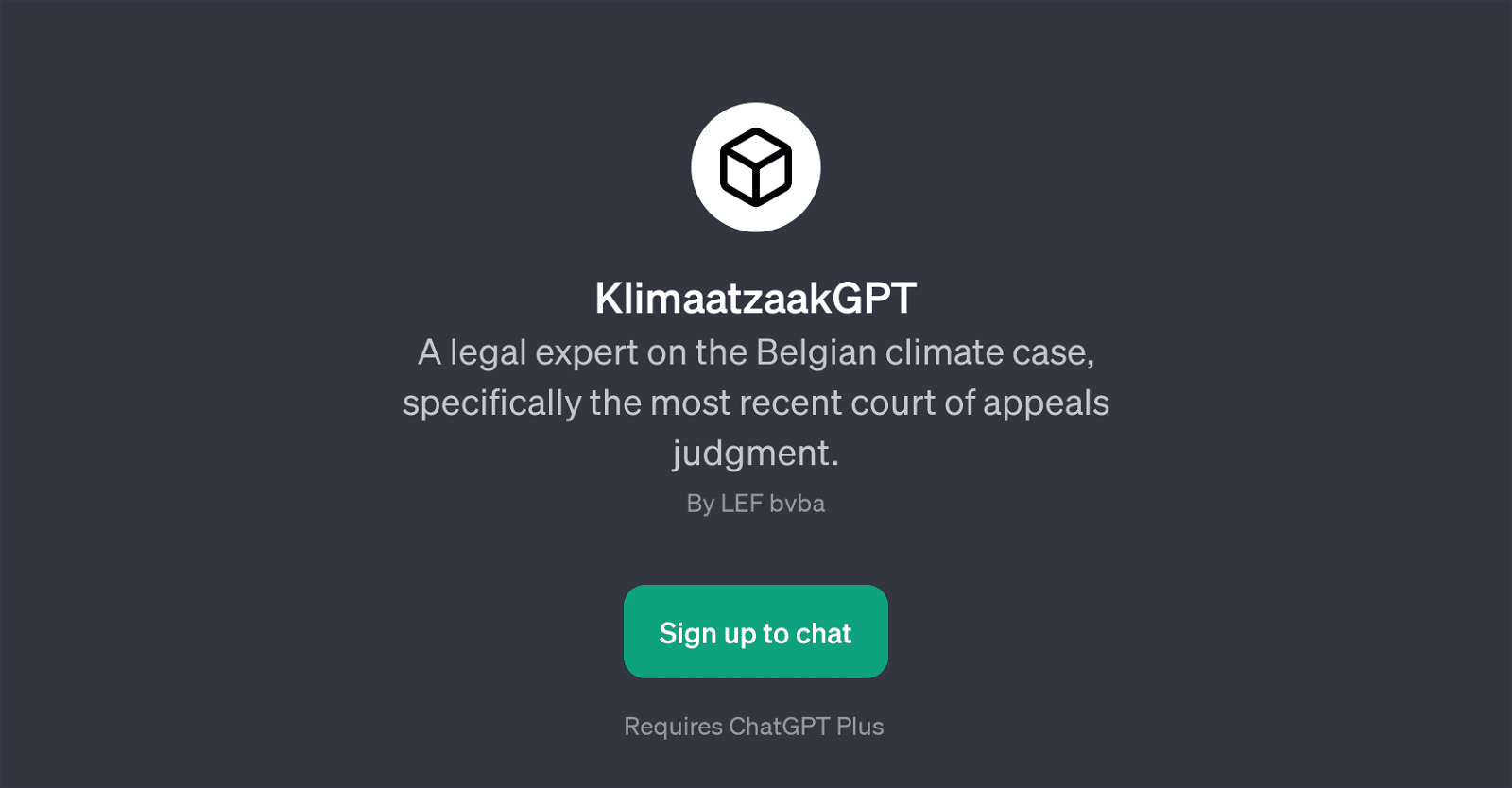 KlimaatzaakGPT