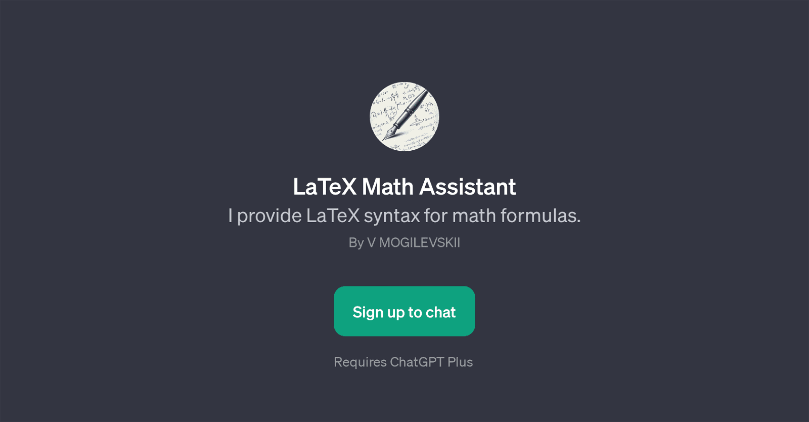 LaTeX Math Assistant