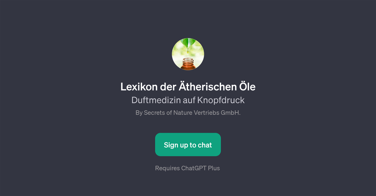 Lexikon der Atherischen Ole