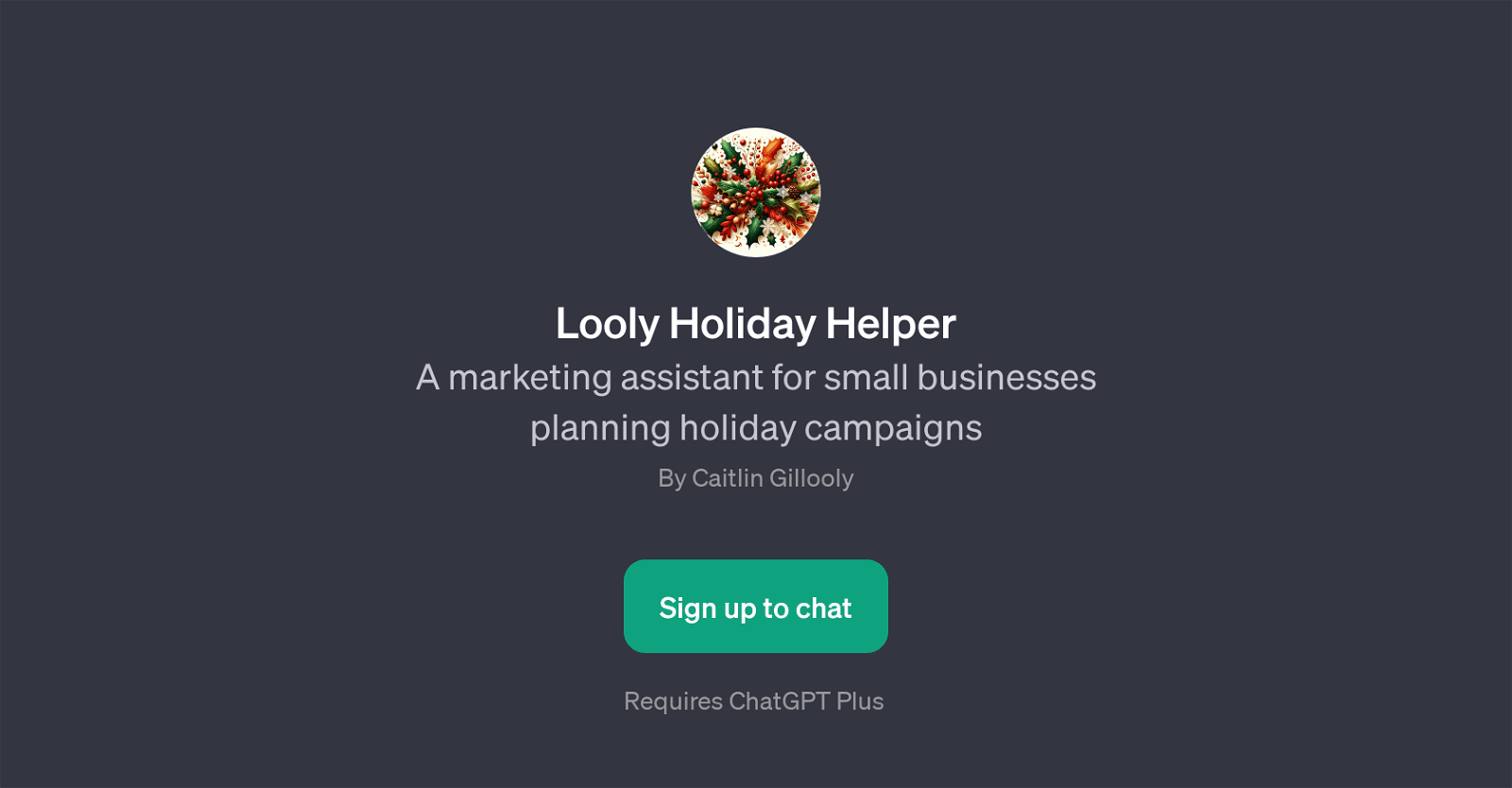 Looly Holiday Helper