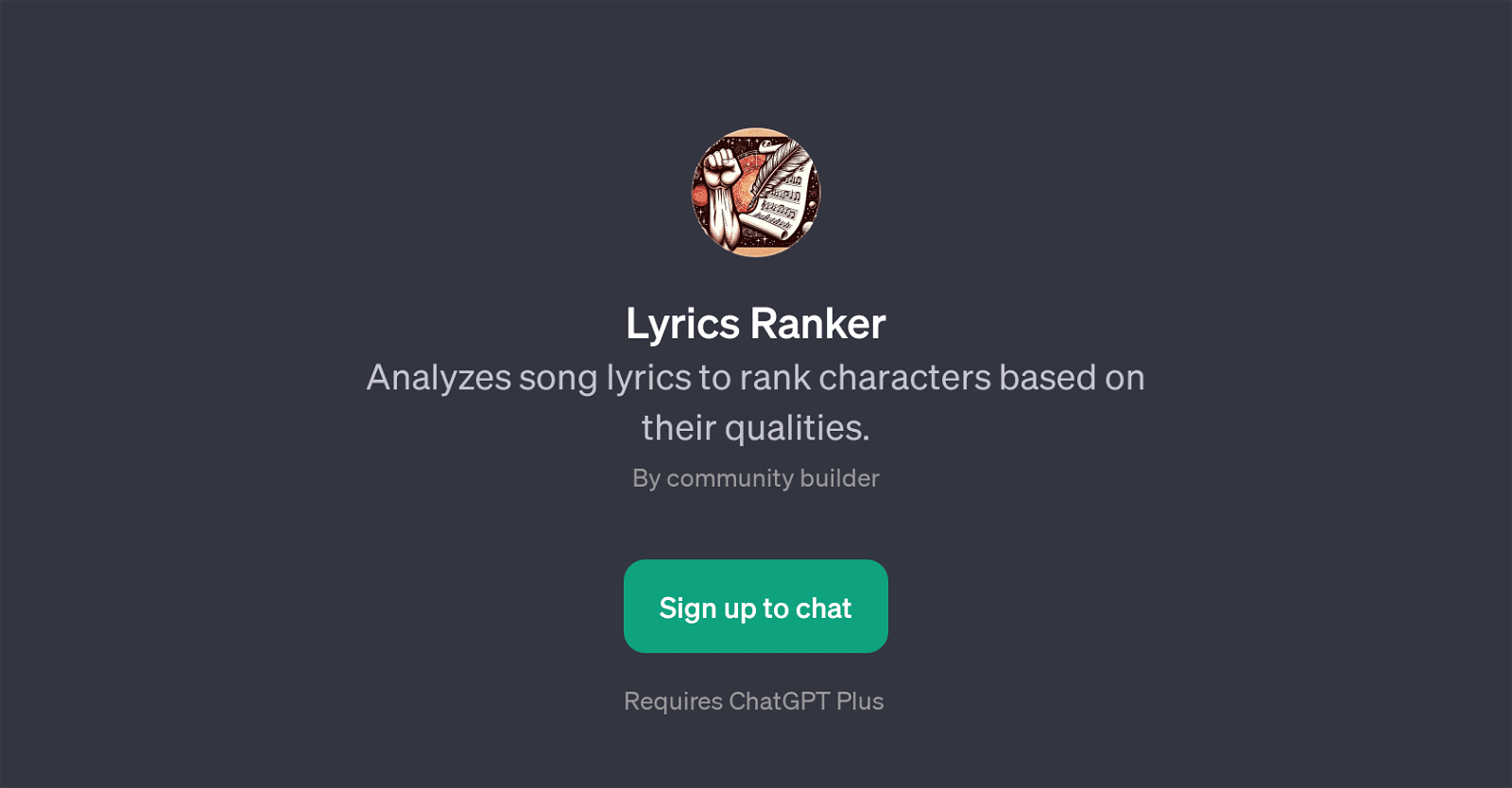 Lyrics Ranker