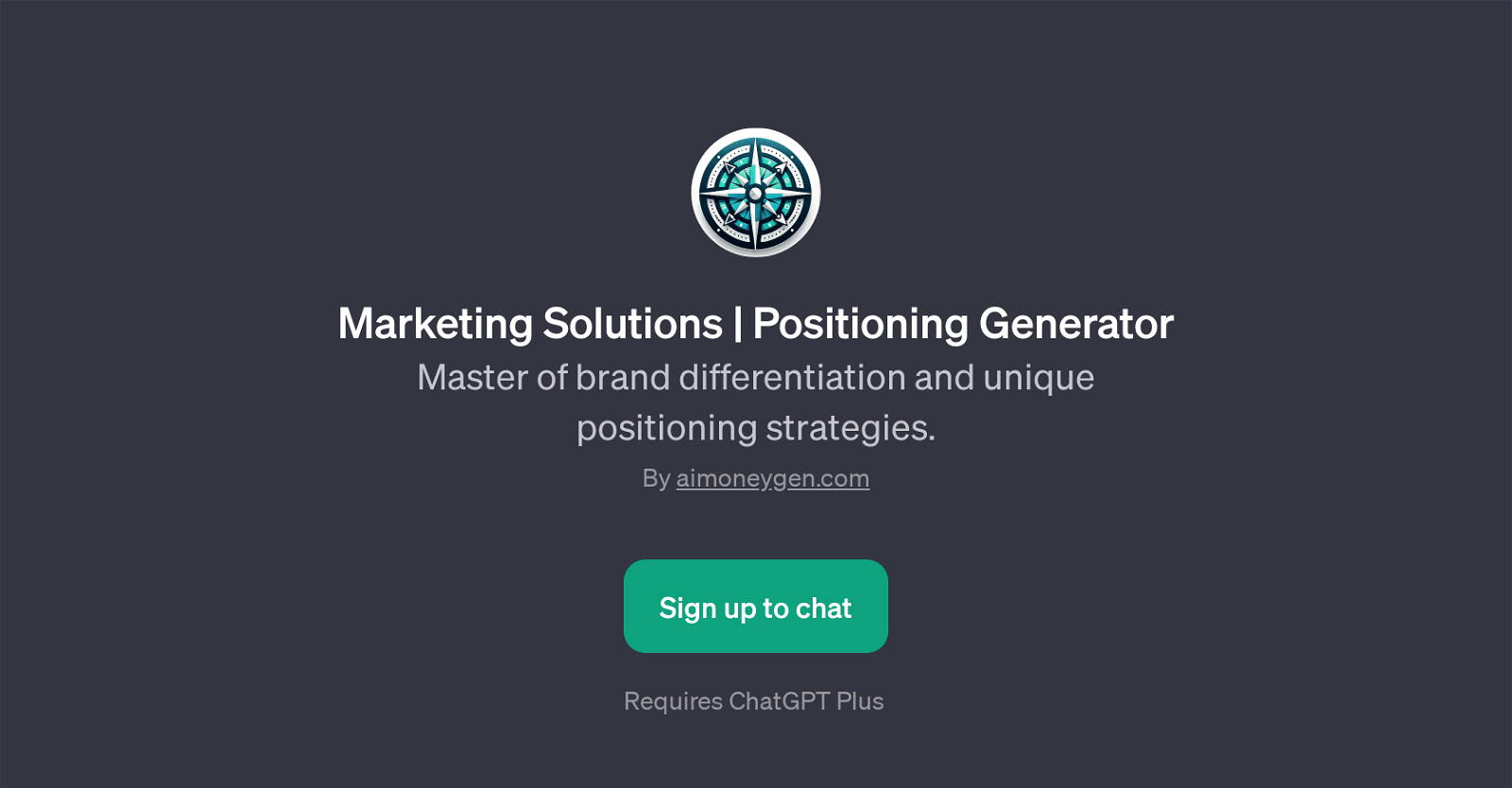 Marketing Solutions | Positioning Generator
