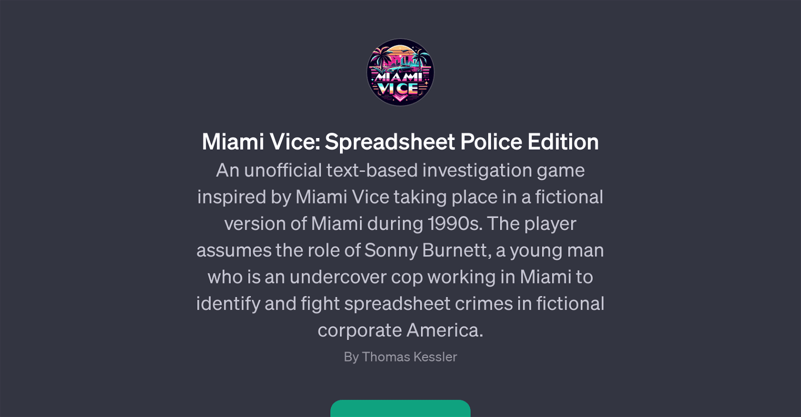 Miami Vice: Spreadsheet Police Edition