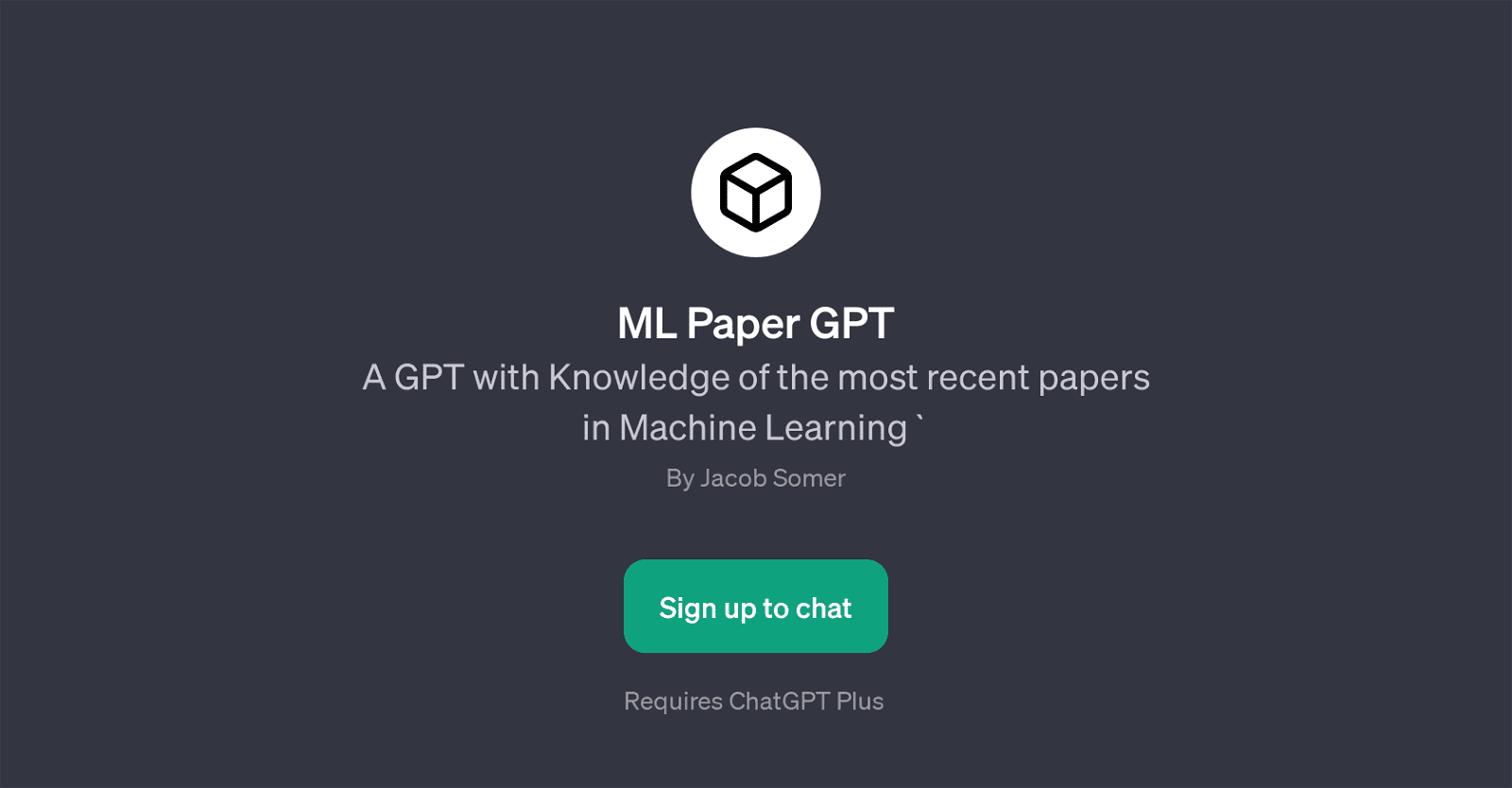 ML Paper GPT