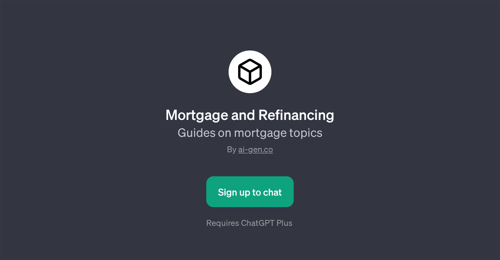 Mortgage and Refinancing GPT