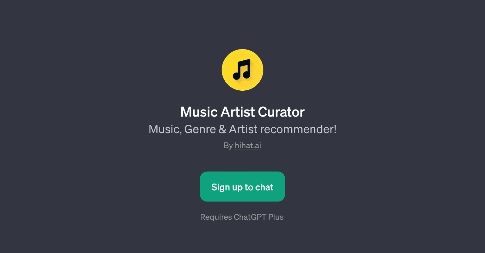 Music Artist Curator