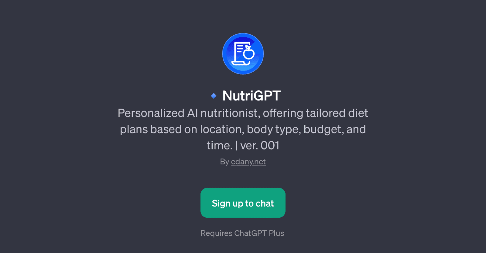 NutriGPT - AI Nutritionist