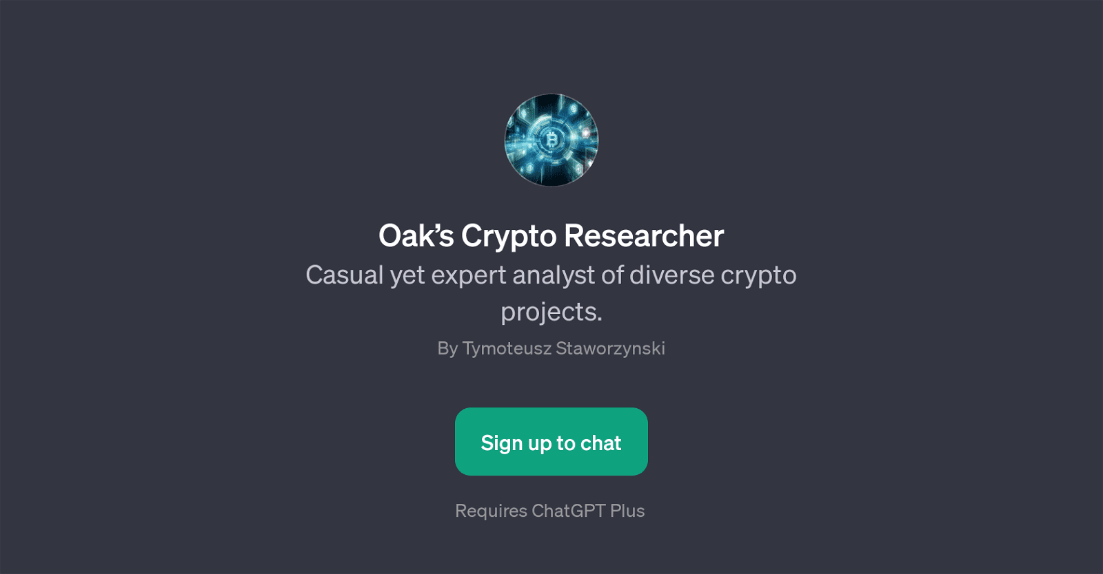 Oaks Crypto Researcher