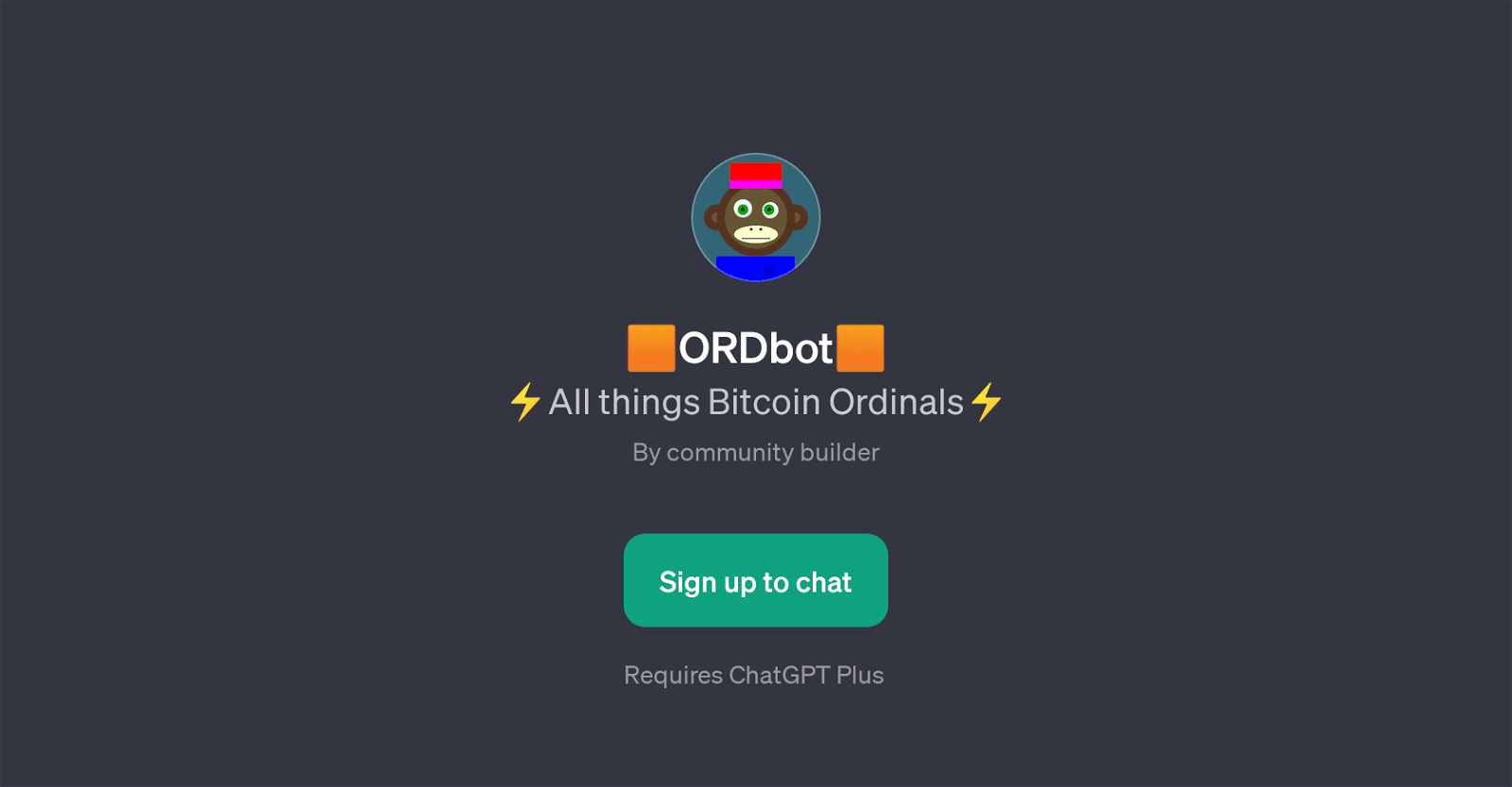 ORDbot - Bitcoin Ordinals