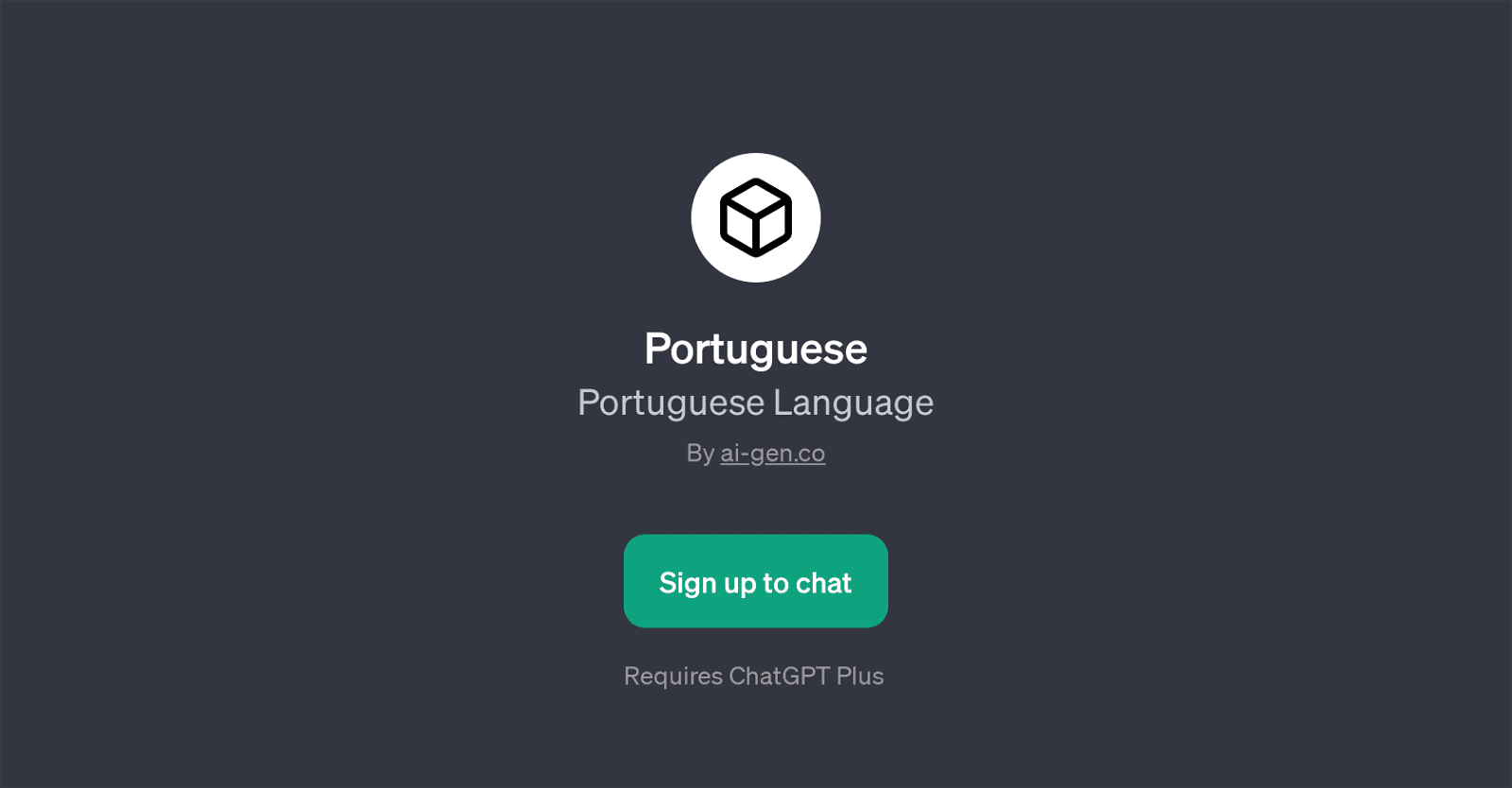 Portuguese LanguageChatGPT