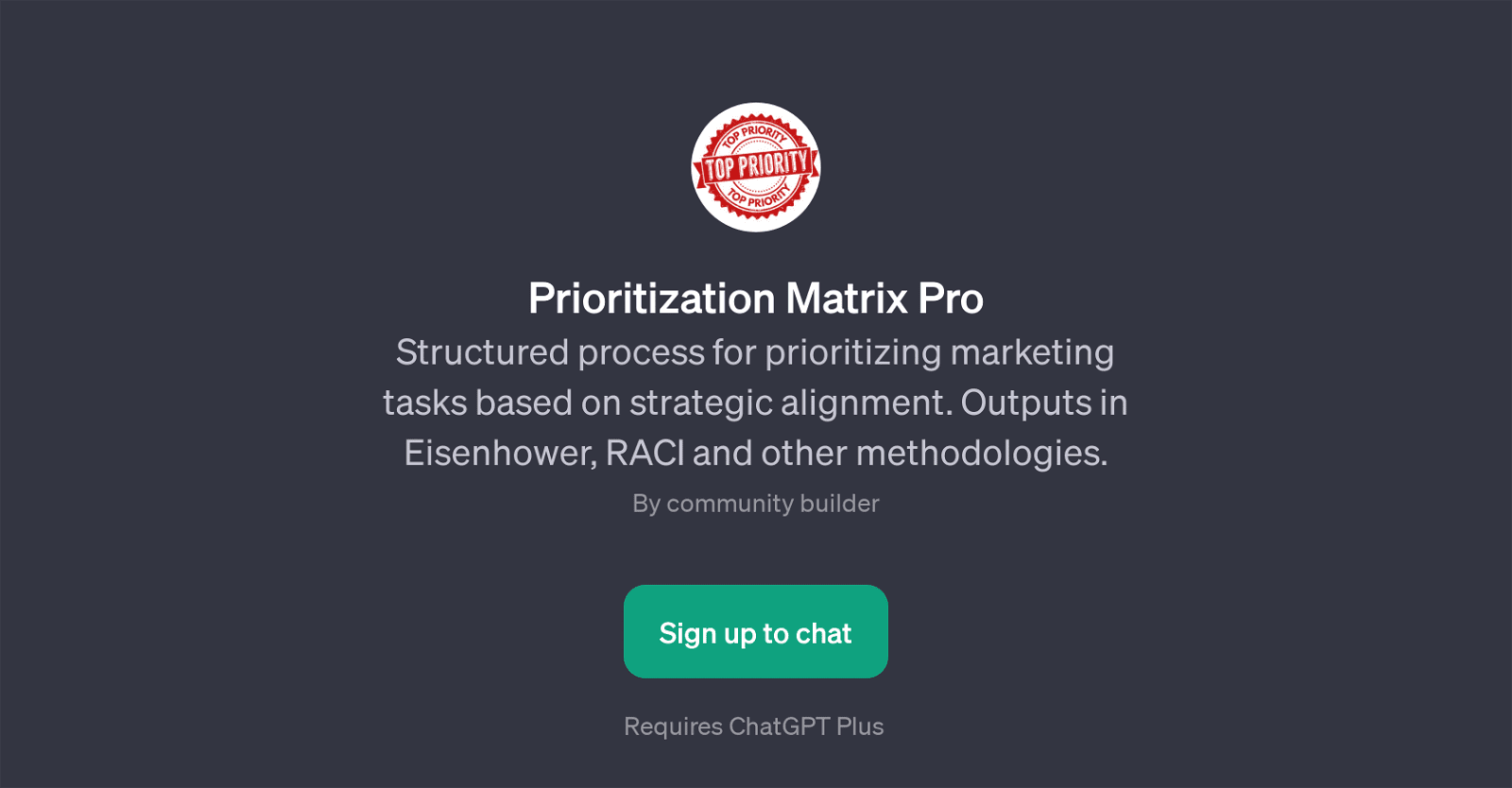 Prioritization Matrix Pro