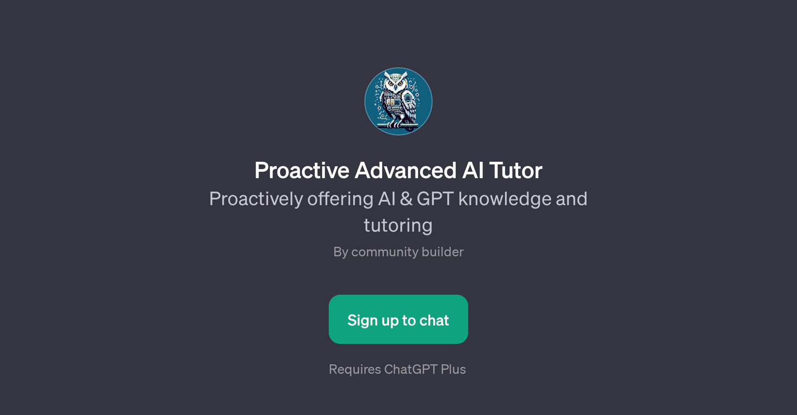 Proactive Advanced AI Tutor