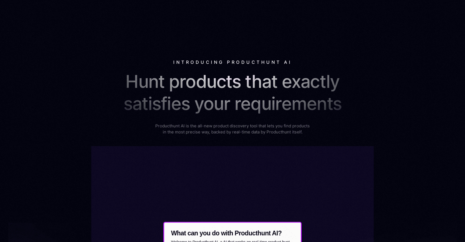 Producthunt AI-Real-time product search 