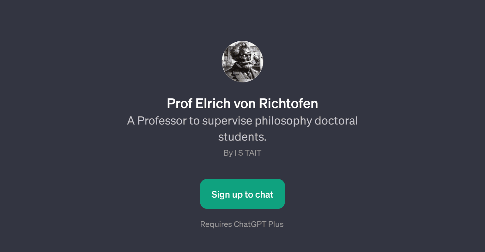 Prof Elrich von Richtofen