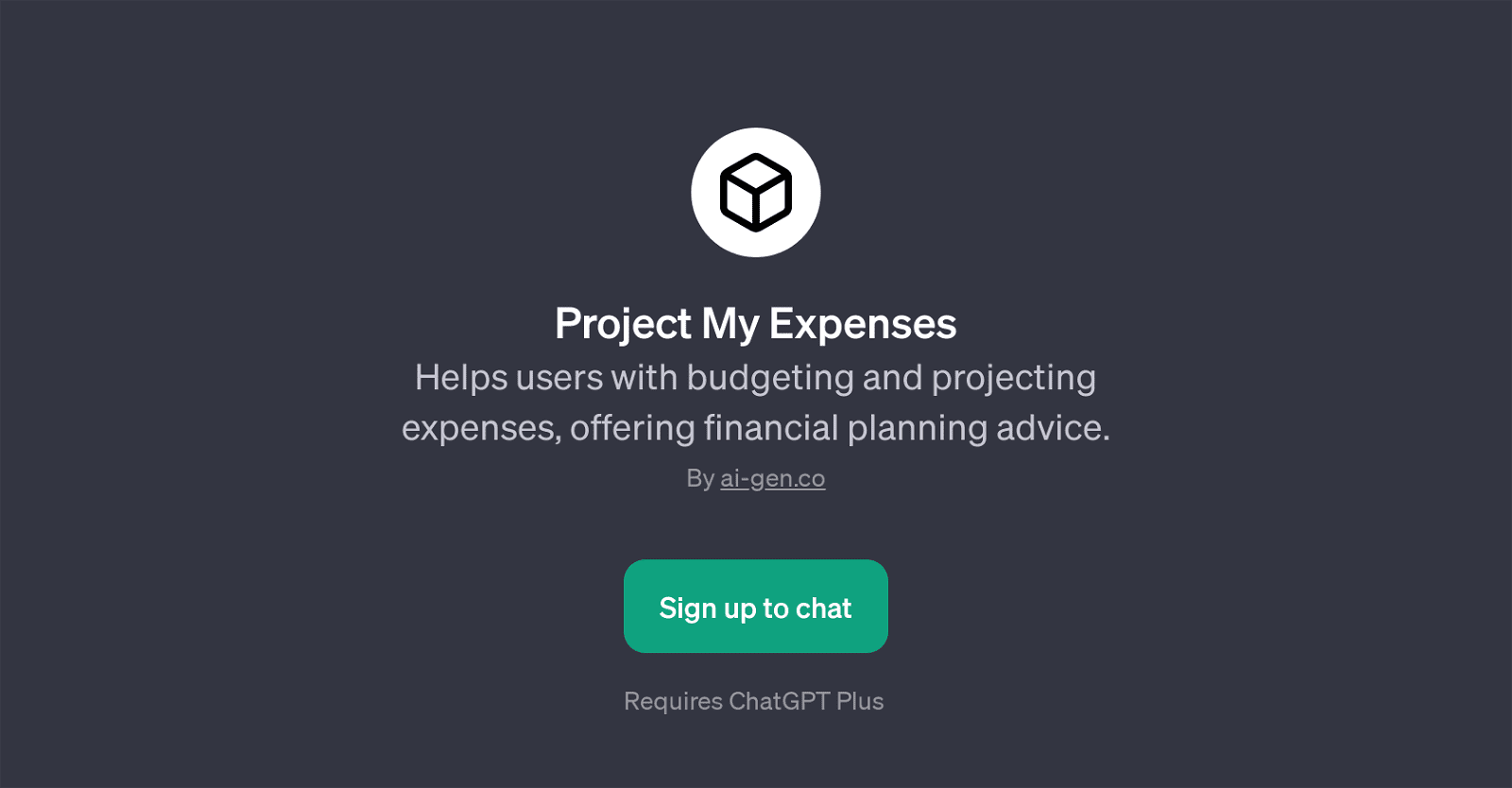 Project My Expenses
